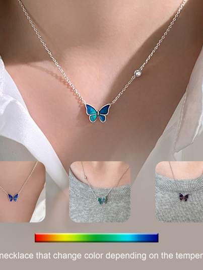 Butterfly Necklace 925 Silver