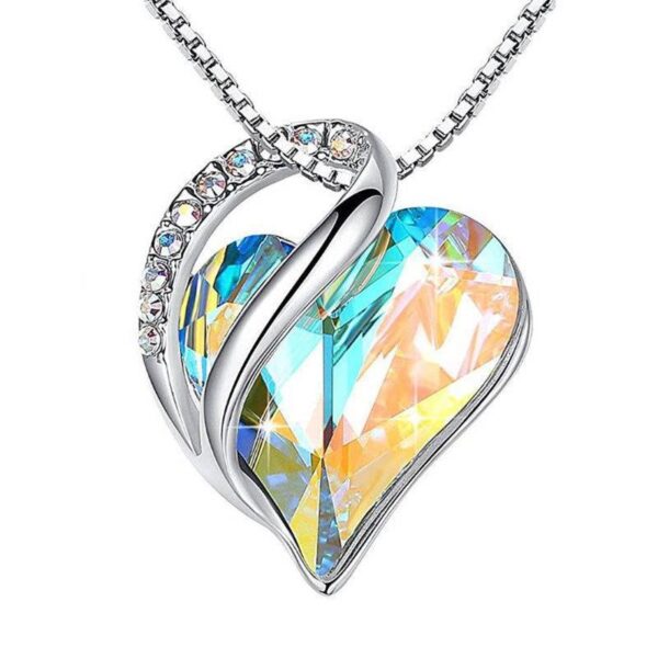 Aura Heart Neckalce - 925 silver