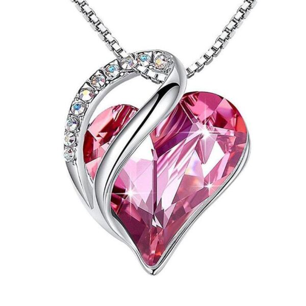 Aura Heart Neckalce - 925 silver