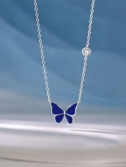 Butterfly Necklace 925 Silver