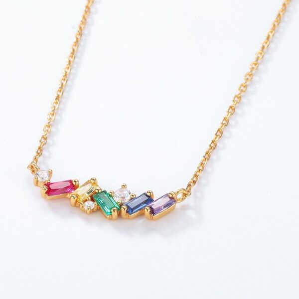 Womens Sterling Silver Candy Necklace